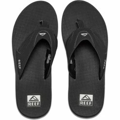 Reef Fanning Flips Men black/silver 8 Reef Fanning Flips Men black/silver -Cheap Casual Sandals Store reef fanning flips men black silver 3