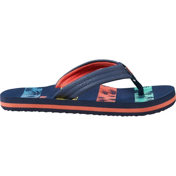 Reef Kids Ahi Flips Kids navy palms stripe 4 Reef Kids Ahi Flips Kids navy palms stripe - Image 2