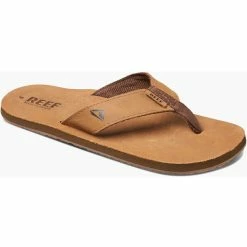 Reef Leather Smoothy Sandals Boys bronze brown