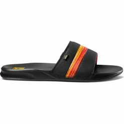 Reef One Slide Slipper Sandals Men sunset stripe -Cheap Casual Sandals Store reef one slide slipper sandals men sunset stripe 3