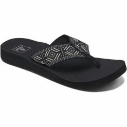 Reef Spring Woven Flips Women black/white