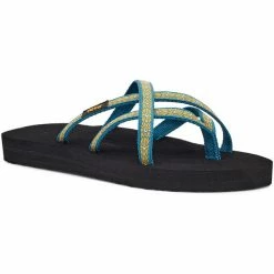 Teva Olowahu Sandals Women flower loom yellow