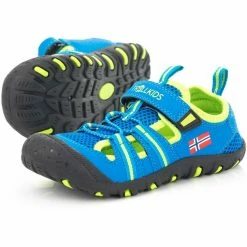 TROLLKIDS Sandefjord Sandals Kids medium blue/lime